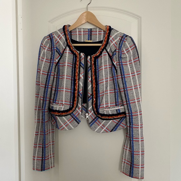 Rebecca Minkoff embellished blazer sz 0 - Picture 2 of 13